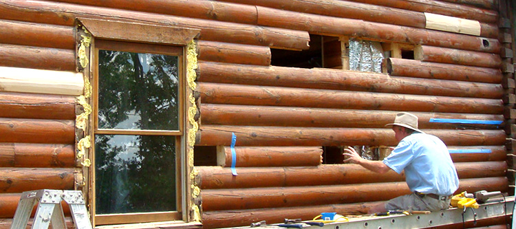 Log Home Repair Roswell, Georgia