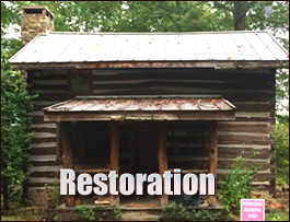 Historic Log Cabin Restoration  Fulton County, Georgia